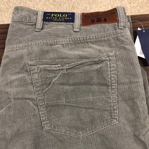 Big and Tall Gray Corduroy Jeans Polo by Ralph Lauren